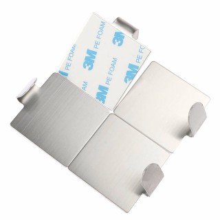 Σετ Αυτοκόλλητες Κρεμάστρες Τοίχου 4 τμχ από Ανοξείδωτο Ατσάλι SPM ...