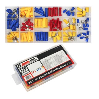 Σετ Ακροδέκτες Καλωδίων με Μόνωση σε Κασετίνα 120 τμχ MAR-POL M66504 Σετ Ακροδέκτες Καλωδίων με Μόνωση σε Κασετίνα 120 τμχ MAR-POL M66504