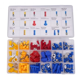 Σετ Ακροδέκτες Καλωδίων με Μόνωση σε Κασετίνα 160 τμχ Kraft&Dele KD... Σετ Ακροδέκτες Καλωδίων με Μόνωση σε Κασετίνα 160 τμχ Kraft&Dele KD...