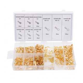 Σετ Ακροδέκτες Οπής Χωρίς Μόνωση σε Κασετίνα 450 τμχ Kraft&Dele KD-... Σετ Ακροδέκτες Οπής Χωρίς Μόνωση σε Κασετίνα 450 τμχ Kraft&Dele KD-...