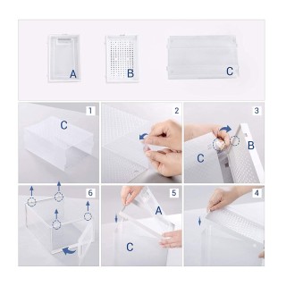 Σετ Αναδιπλούμενα Πλαστικά Διάφανα Κουτιά Αποθήκευσης Παπουτσιών 35... Σετ Αναδιπλούμενα Πλαστικά Διάφανα Κουτιά Αποθήκευσης Παπουτσιών 35...