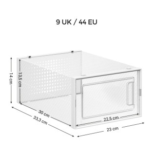 Σετ Αναδιπλούμενα Πλαστικά Διάφανα Κουτιά Αποθήκευσης Παπουτσιών 35...