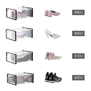 Σετ Αναδιπλούμενα Πλαστικά Κουτιά Αποθήκευσης Παπουτσιών 33.3 x 23 ...