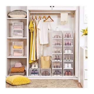 Σετ Αναδιπλούμενα Πλαστικά Διάφανα Κουτιά Αποθήκευσης Παπουτσιών 33... Σετ Αναδιπλούμενα Πλαστικά Διάφανα Κουτιά Αποθήκευσης Παπουτσιών 33...