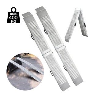 Σετ Αναδιπλούμενες Ατσάλινες Ράμπες Φόρτωσης 400 Kg 180 x 22.5 x 4.... Σετ Αναδιπλούμενες Ατσάλινες Ράμπες Φόρτωσης 400 Kg 180 x 22.5 x 4....