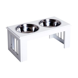 Σετ Ανοξείδωτα Μπολ Γεύματος με Ξύλινη Βάση για Κατοικίδια PawHut D... Σετ Ανοξείδωτα Μπολ Γεύματος με Ξύλινη Βάση για Κατοικίδια PawHut D...