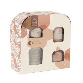 Σετ Αρωματικά Κεριά 4 τμχ Home Deco Factory BO0039 Σετ Αρωματικά Κεριά 4 τμχ Home Deco Factory BO0039