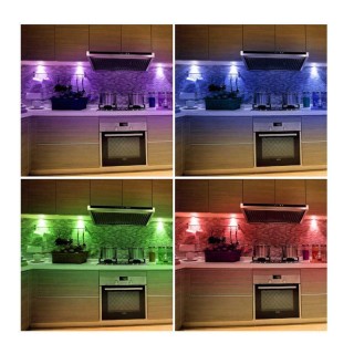 Σετ Ασύρματα Σποτ LED Φωτάκια με Εναλλαγή Χρωμάτων και Τηλεχειριστή...