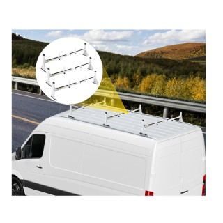 Σετ Ατσάλινες Μπάρες Οροφής Βαρέως Τύπου για Φορτηγάκια VAN 340 Kg ... Σετ Ατσάλινες Μπάρες Οροφής Βαρέως Τύπου για Φορτηγάκια VAN 340 Kg ...