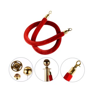 Σετ Διαχωριστικά Κολωνάκια από Ανοξείδωτο Ατσάλι με Σχοινί 1.5 m Χρ... Σετ Διαχωριστικά Κολωνάκια από Ανοξείδωτο Ατσάλι με Σχοινί 1.5 m Χρ...