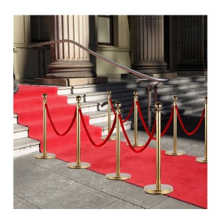 Σετ Διαχωριστικά Κολωνάκια από Ανοξείδωτο Ατσάλι με Σχοινί 1.5 m Χρ... Σετ Διαχωριστικά Κολωνάκια από Ανοξείδωτο Ατσάλι με Σχοινί 1.5 m Χρ...