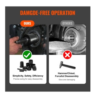 Σετ Δίσκοι Τοποθέτησης Ρουλεμάν Μπροστινού Τροχού Αυτοκινήτου 24 τμ...