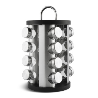 Σετ Δοχεία Μπαχαρικών με Περιστρεφόμενη Βάση 17 τμχ Χρώματος Μαύρο ... Σετ Δοχεία Μπαχαρικών με Περιστρεφόμενη Βάση 17 τμχ Χρώματος Μαύρο ...