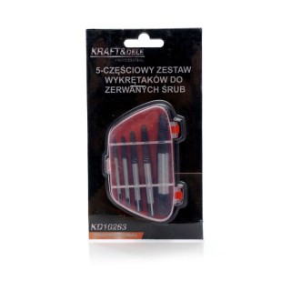 Σετ Εξολκέων Χαλασμένων Βιδών 5 τμχ Kraft&Dele KD-10263