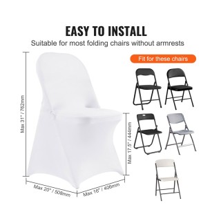 Σετ Ελαστικά Καλύμματα για Πτυσσόμενες Καρέκλες Δεξιώσεων 30 τμχ VE... Σετ Ελαστικά Καλύμματα για Πτυσσόμενες Καρέκλες Δεξιώσεων 30 τμχ VE...