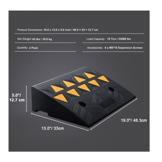 Σετ Ελαστικές Ράμπες Parking Πεζοδρομίου 15T 12.7 cm 2 τμχ VEVOR SJ... Σετ Ελαστικές Ράμπες Parking Πεζοδρομίου 15T 12.7 cm 2 τμχ VEVOR SJ...