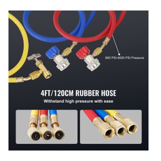 Σετ Ελέγχου Πίεσης Κλιματιστικών με Αντλία Κενού 150 W VEVOR KD35CF...