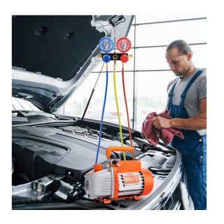 Σετ Ελέγχου Πίεσης Κλιματιστικών με Αντλία Κενού 150 W VEVOR KD35CF... Σετ Ελέγχου Πίεσης Κλιματιστικών με Αντλία Κενού 150 W VEVOR KD35CF...