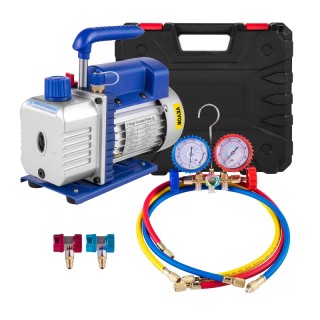 Σετ Ελέγχου Πίεσης Κλιματιστικών με Αντλία Κενού 240 W VEVOR 4CFM1/... Σετ Ελέγχου Πίεσης Κλιματιστικών με Αντλία Κενού 240 W VEVOR 4CFM1/...