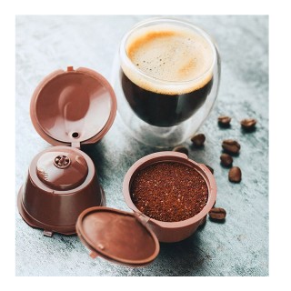 Σετ Επαναγεμιζόμενες Κάψουλες Καφέ Espresso για Καφετιέρες Dolce Gu...