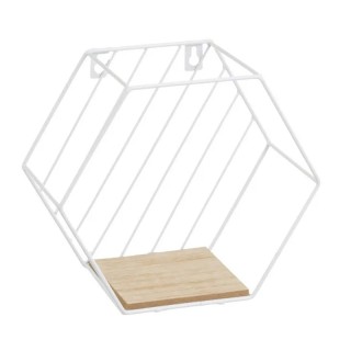 Σετ Επιτοίχια Μεταλλικά/Ξύλινα Εξαγωνικά Ράφια 31 x 13 x 28 cm Χρώμ... Σετ Επιτοίχια Μεταλλικά/Ξύλινα Εξαγωνικά Ράφια 31 x 13 x 28 cm Χρώμ...