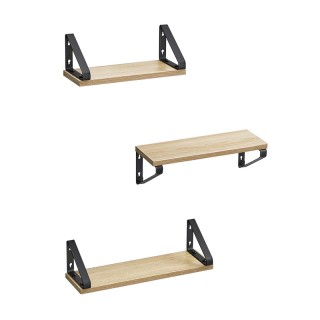 Σετ Επιτοίχια Ξύλινα Ράφια 40 x 12 x 11 cm 3 τμχ Χρώματος Καφέ Ανοι... Σετ Επιτοίχια Ξύλινα Ράφια 40 x 12 x 11 cm 3 τμχ Χρώματος Καφέ Ανοι...