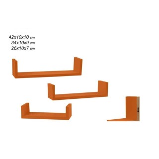 Σετ Επιτοίχια Ξύλινα Ράφια 42 x 10 x 10 cm 3 τμχ Bakaji 02835170 Σετ Επιτοίχια Ξύλινα Ράφια 42 x 10 x 10 cm 3 τμχ Bakaji 02835170