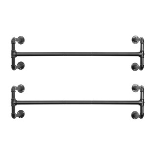 Σετ Επιτοίχιες Μεταλλικές Ράγες Ρούχων 110 x 30 x 29.3 cm 2 τμχ Son... Σετ Επιτοίχιες Μεταλλικές Ράγες Ρούχων 110 x 30 x 29.3 cm 2 τμχ Son...
