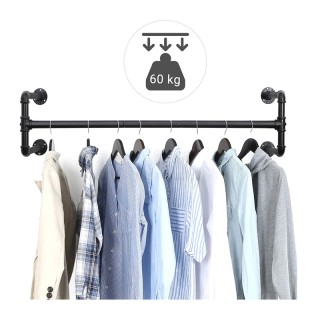 Σετ Επιτοίχιες Μεταλλικές Ράγες Ρούχων 110 x 30 x 29.3 cm 2 τμχ Son... Σετ Επιτοίχιες Μεταλλικές Ράγες Ρούχων 110 x 30 x 29.3 cm 2 τμχ Son...