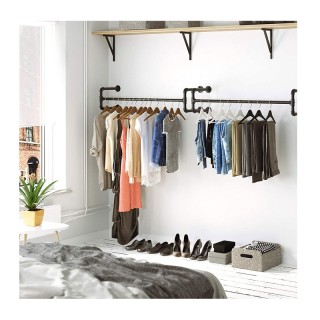 Σετ Επιτοίχιες Μεταλλικές Ράγες Ρούχων 110 x 30 x 29.3 cm 2 τμχ Son... Σετ Επιτοίχιες Μεταλλικές Ράγες Ρούχων 110 x 30 x 29.3 cm 2 τμχ Son...