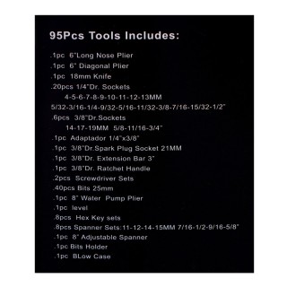 Σετ Εργαλείων σε Βαλιτσάκι 95 τμχ Kraft&Dele KD-10830 Σετ Εργαλείων σε Βαλιτσάκι 95 τμχ Kraft&Dele KD-10830