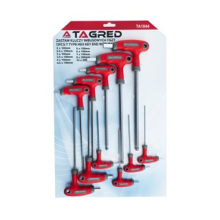 Σετ Εξάγωνα Allen Μπίλιας Ταφ 11 τμχ TAGRED TA1044 Σετ Εξάγωνα Allen Μπίλιας Ταφ 11 τμχ TAGRED TA1044