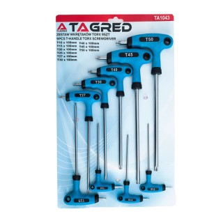 Σετ Εξάγωνα Torx Ταφ 9 τμχ TAGRED TA1043 Σετ Εξάγωνα Torx Ταφ 9 τμχ TAGRED TA1043