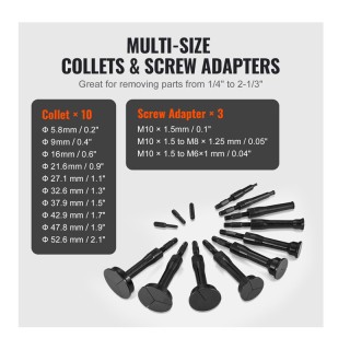 Σετ Εξωλκείς Εσωτερικού Ρουλεμάν Τυφλής Οπής 16 τμχ VEVOR HCSNZCLBQ... Σετ Εξωλκείς Εσωτερικού Ρουλεμάν Τυφλής Οπής 16 τμχ VEVOR HCSNZCLBQ...