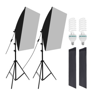Σετ Φωτισμού για Στούντιο Φωτογράφισης με 2 Τρίποδα SPM 14145