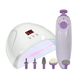 Σετ Φουρνάκι Νυχιών με 12 Λάμπες UV LED 12 W και Τροχός με 5 Κεφαλέ... Σετ Φουρνάκι Νυχιών με 12 Λάμπες UV LED 12 W και Τροχός με 5 Κεφαλέ...