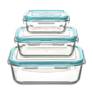 Σετ Γυάλινα Δοχεία Φαγητού με Κλείσιμο Ασφαλείας 23 x 16.5 x 8.5 cm... Σετ Γυάλινα Δοχεία Φαγητού με Κλείσιμο Ασφαλείας 23 x 16.5 x 8.5 cm...
