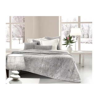 Felldecken-Set Super Double 220x240 cm mit Fellkissenbezug...