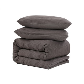 Σετ Υπέρδιπλη Παπλωματοθήκη με Μαξιλαροθήκες 100% Polyester Waffle ... Σετ Υπέρδιπλη Παπλωματοθήκη με Μαξιλαροθήκες 100% Polyester Waffle ...