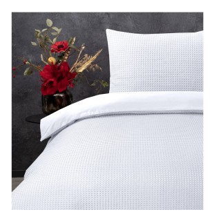 Σετ Υπέρδιπλη Παπλωματοθήκη με Μαξιλαροθήκες 100% Polyester Waffle ... Σετ Υπέρδιπλη Παπλωματοθήκη με Μαξιλαροθήκες 100% Polyester Waffle ...