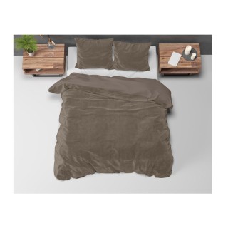 Σετ Υπέρδιπλη Βελούδινη Παπλωματοθήκη με Μαξιλαροθήκες 240 x 240 cm...