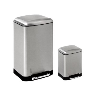 Σετ Κάδοι Απορριμμάτων από Ανοξείδωτο Ατσάλι 30 Lt / 6 Lt 2 τμχ 5Fi... Σετ Κάδοι Απορριμμάτων από Ανοξείδωτο Ατσάλι 30 Lt / 6 Lt 2 τμχ 5Fi...