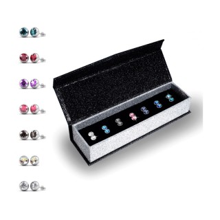 Σετ Καρφωτά Σκουλαρίκια από Ορείχαλκο με Κρύσταλλα Swarovski® Eleme...