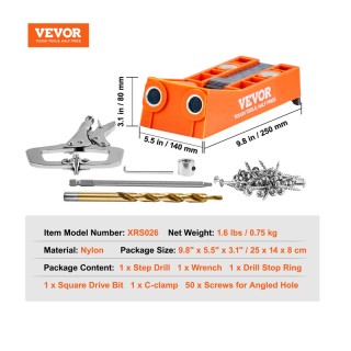 Σετ Καβιλιέρα με Σφιγκτήρα για Φάλτσες Ενώσεις 56 τμχ VEVOR SXKKJPJ...