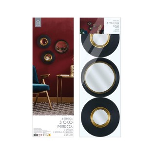 Σετ Κυρτοί Καθρέπτες Τοίχου με Πλαστικό Πλαίσιο 25.5 cm 3 τμχ Home ... Σετ Κυρτοί Καθρέπτες Τοίχου με Πλαστικό Πλαίσιο 25.5 cm 3 τμχ Home ...