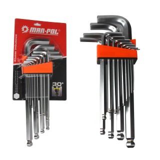 Σετ Κλειδιά Allen Hex 2 - 19 mm 13 τμχ MAR-POL M66429