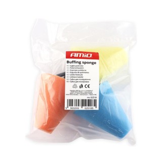 Σετ Κωνικά Σφουγγάρια Γυαλίσματος για Ζάντες 3 τμχ AMiO 02518