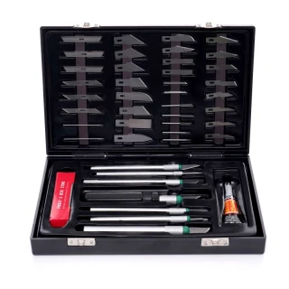 Set of Knives - Scalpels for Handicrafts - Sculpture 56 pcs Kraft&Dele K... Set of Knives - Scalpels for Handicrafts - Sculpture 56 pcs Kraft&Dele K...