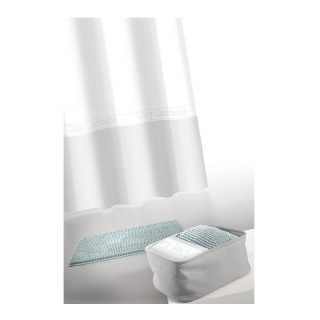 Σετ Κουρτίνα Μπάνιου με Πατάκι και Καλάθι Καλλυντικών 3 τμχ Miami A... Σετ Κουρτίνα Μπάνιου με Πατάκι και Καλάθι Καλλυντικών 3 τμχ Miami A...