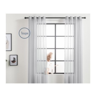 Σετ Κουρτίνες με Τρουκς 150 x 250 cm Χρώματος Taupe 2 τμχ Lifa-Livi... Σετ Κουρτίνες με Τρουκς 150 x 250 cm Χρώματος Taupe 2 τμχ Lifa-Livi...